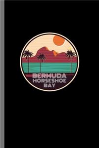 Bermuda Horseshoe Bay: Summertime Beaches Tropical Bermuda Horseshoe Bay Sailboat Vacation (6"x9") Dot Grid notebook Journal to write in