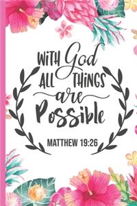 With God All Things Are Possible Matthew 19