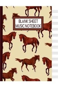 Blank Sheet Music Notebook