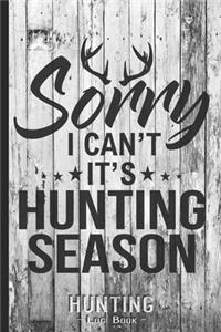 Hunting Log Book Journal for Hunter