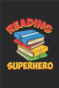 Reading Superhero: 120 Pages I 6x9 I Monthly Planner I Funny Literature Bookworm, Author & Writing Gifts