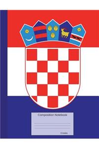 Croatia Composition Notebook