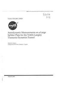 Aerodynamic Measurements on a Large Splitter Plate for the NASA Langley Transonic Dynamics Tunnel