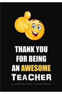 Thank You for Being an Awesome Teacher