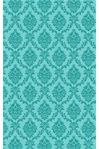 Teal Damask Pattern