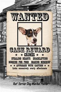 Rat Terrier Dog Wanted Poster