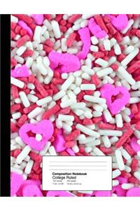 Composition Notebook College Ruled 7.44 X 9.69 Inches 100 Sheets / 200 Pages