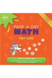 Page a Day Math Addition Book 9: Adding the Number 9 to Numbers 0-12