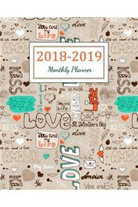 2018 - 2019 Monthly Planner