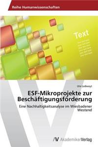 ESF-Mikroprojekte zur Beschäftigungsförderung