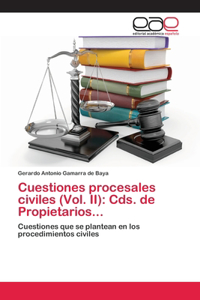 Cuestiones procesales civiles (Vol. II)
