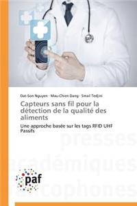 Capteurs Sans Fil Pour La Détection de la Qualité Des Aliments