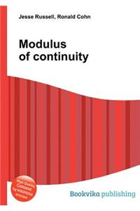 Modulus of Continuity