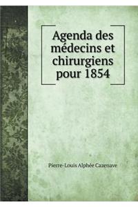 Agenda des médecins et chirurgiens pour 1854