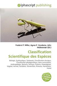 Classification Scientifique Des Espces