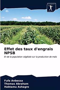 Effet des taux d'engrais NPSB