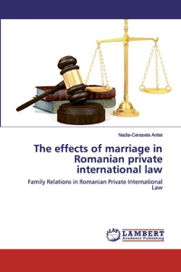 effects of marriage in Romanian private international law