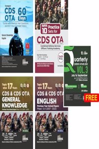 Combo (set of 5 Books) CDS OTA Study Package - English & General Knowledge Guide with 17 Topic-wise Previous Year Solved Papers (2007 - 2023) Phase I & II & Free Quarterly Magazine Issue 2nd Edition |