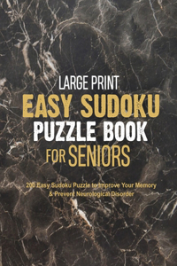 Large Print Easy Sudoku Puzzle Book for Seniors