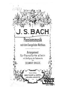 Passionsmusik nach dem Evangelisten Matthäus