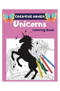 Creative Haven Unicorns Coloring Book