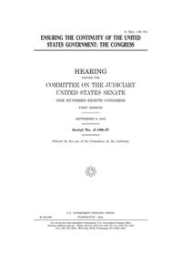 Ensuring the continuity of the United States government