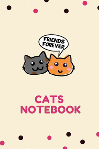 Cats Notebook . 160 Pages Notebook with Lined Paper