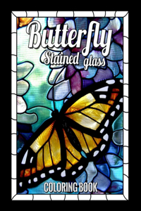 Butterfly Stained Glass Coloring Book