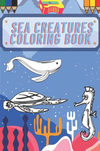 Sea Creatures Coloring Book