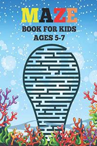 Mazes Book For Kids Ages 5-7