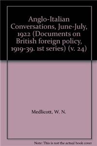 Anglo-Italian conversations, June-July, 1922