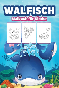 Wal Malbuch für Kinder