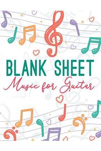 Blank Sheet Music for Guitar