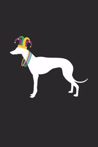 Greyhound Notebook - Mardi Gras Gift for Greyhound Lovers - Greyhound Journal