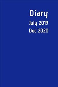 Diary July 2019 Dec 2020: New simple range. 6x9 week to a page academic year diary. Space for notes and to do list on each page. Perfect for teachers, students and small busi