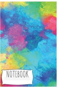 Notebook: Beautiful Rainbow Composition Notebook/Journal for Adult/Children to Writing (6x9 Inch. 15.24x22.86 cm.) Lined Paper 120 Blank Pages (BLACK&WHITE&GR