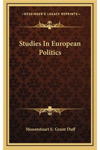 Studies in European Politics