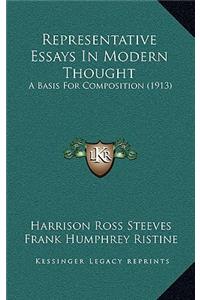 Representative Essays in Modern Thought