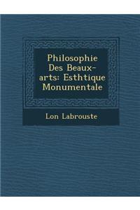 Philosophie Des Beaux-Arts