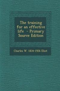 The Training for an Effective Life