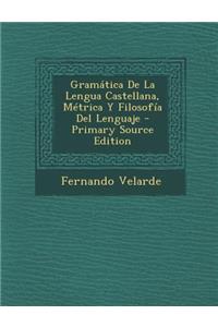 Gramatica de La Lengua Castellana, Metrica y Filosofia del Lenguaje - Primary Source Edition