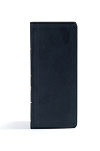 CSB Ultrathin Reference Bible, Black Leathertouch, Indexed