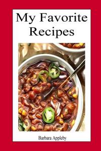 My Favorite Recipes: Blank Recipe Book