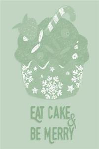 Christmas Journal - Eat Cake & Be Merry (Sage)