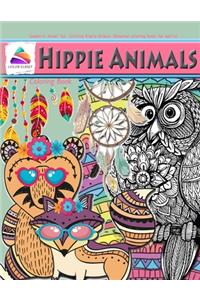 Hippie Animals Coloring Book