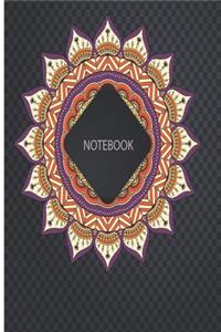 Notebook Mandala, Letter Size, Mandala Paper, Mandala Cover, 8.5