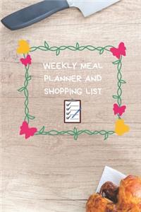 Weekly Meal Planner And Shopping List