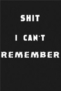 Shit I Can't Remember