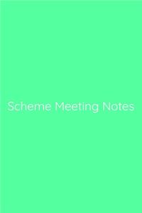 Scheme Meeting Notes Notebook