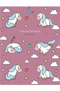 Magical Unicorn #01, Unicorn Wide Ruled Journal Notebook for Kids, Unicorn Diary for Kids, Unicorn Notebook for Girls